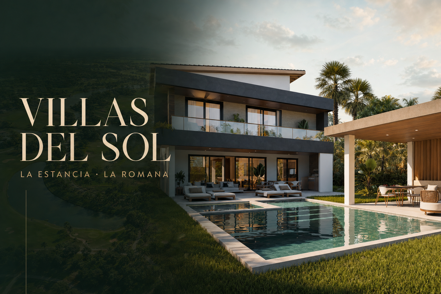 Villas del Sol residence with a private pool in La Estancia